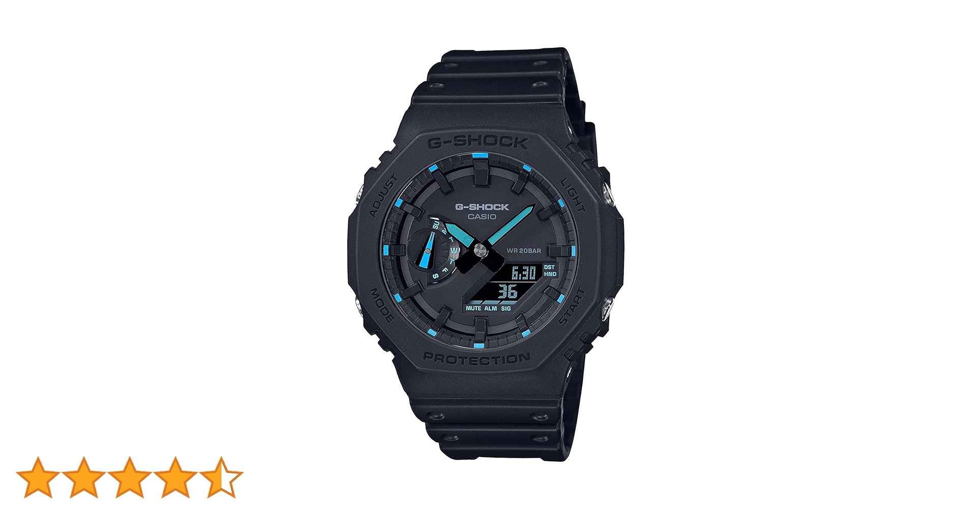 Amazon.co.jp: G-Shock GA2100-1A2 ネオンアクセントウォッチ